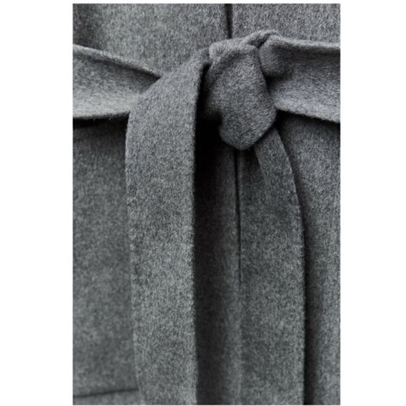 NWT ZARA Double-Faced Wool Blend Coat Grey SZ M-L - Picture 5 of 14